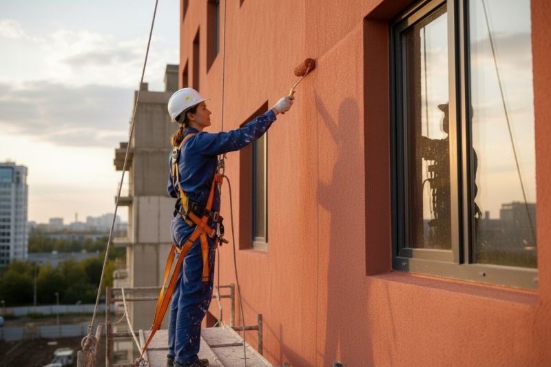 Exterior Cladding Painting detail