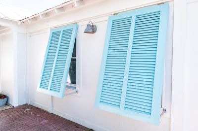 Exterior Shutters Painting detail