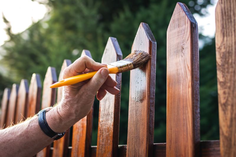 Fence Staining detail