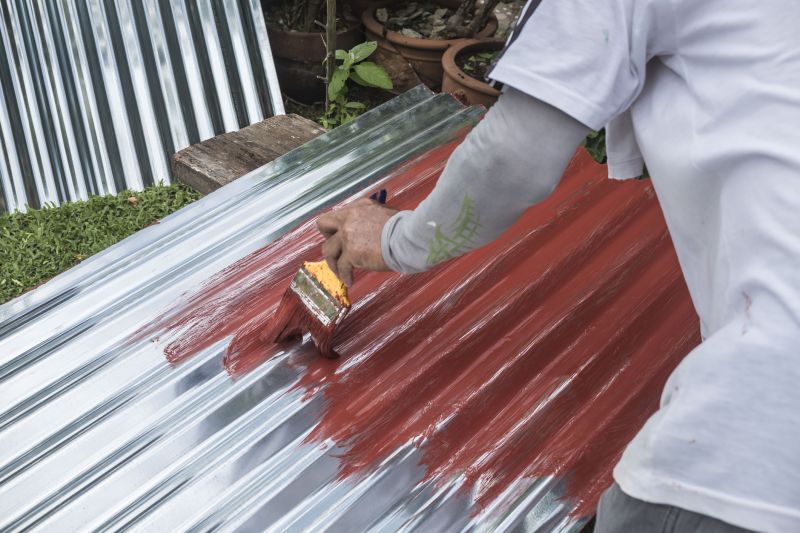 Metal Roof Painting detail