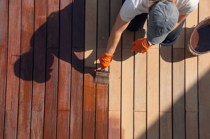 Wood Deck Staining Service detail