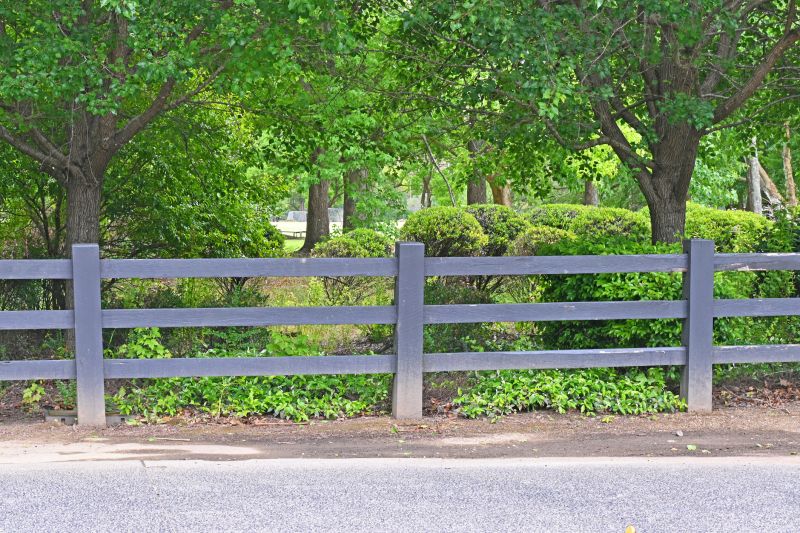 Split Rail Fence Staining
